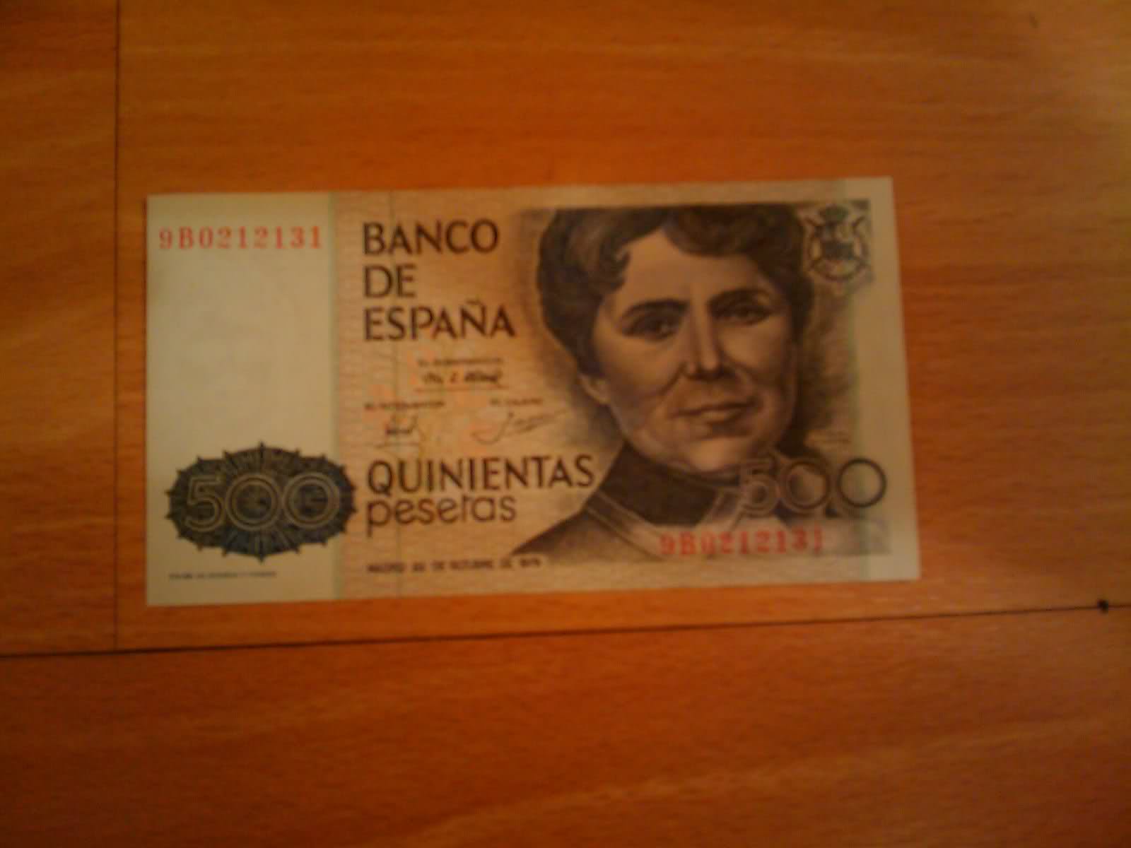 500 Pesetas. Rosalia, serie 9B. 2nsxbis