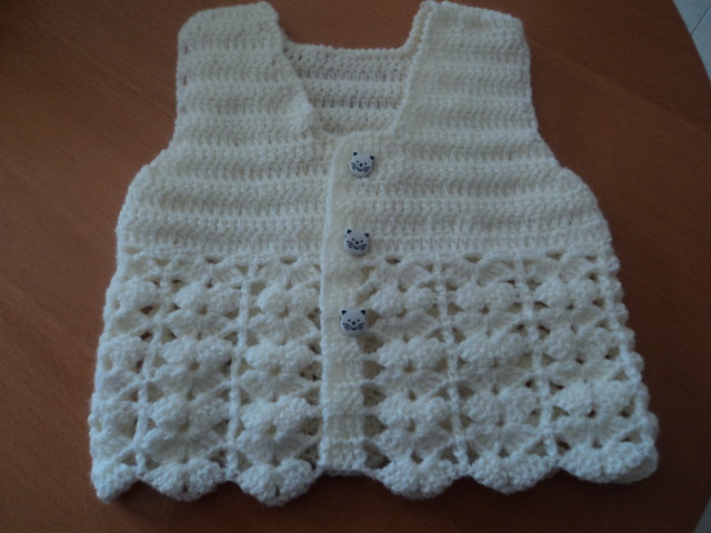 CROCHET - CHALEQUITO PARA BEBÉS TEJIDO A CROCHET 2psrs51