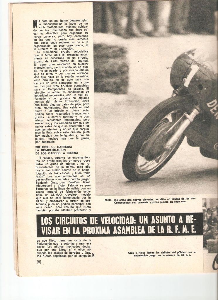 Motociclismo Valenciano en los años 70        Midy0y