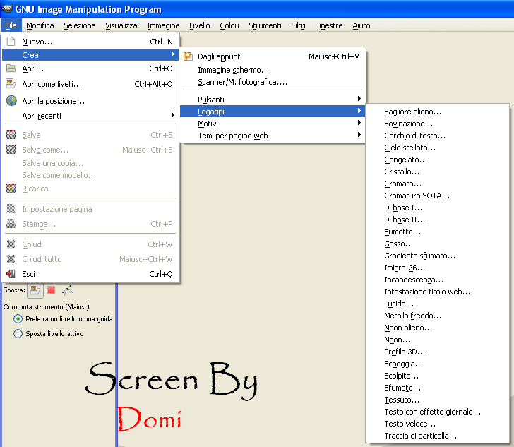 Creare Loghi Con Gimp 17r2h3