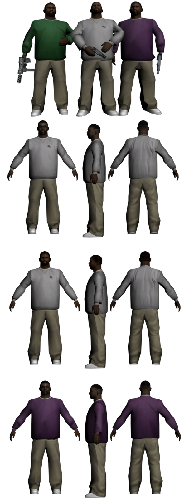 Modpack, afro-americain low poly skins. Fwlk4w