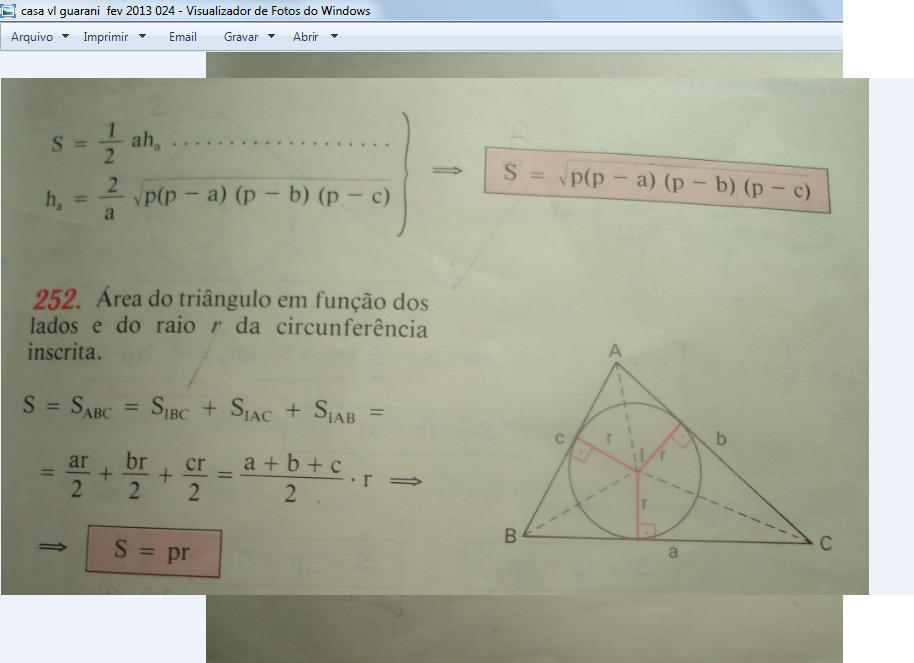 Área do triângulo circunscrito 20qb0ac
