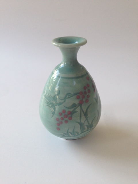 Small asian Vase w/ Stamp 2moa53t