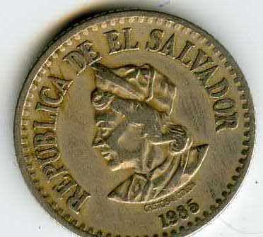 1 Colón de 1984-1985, República del Salvador. 9q9xrn