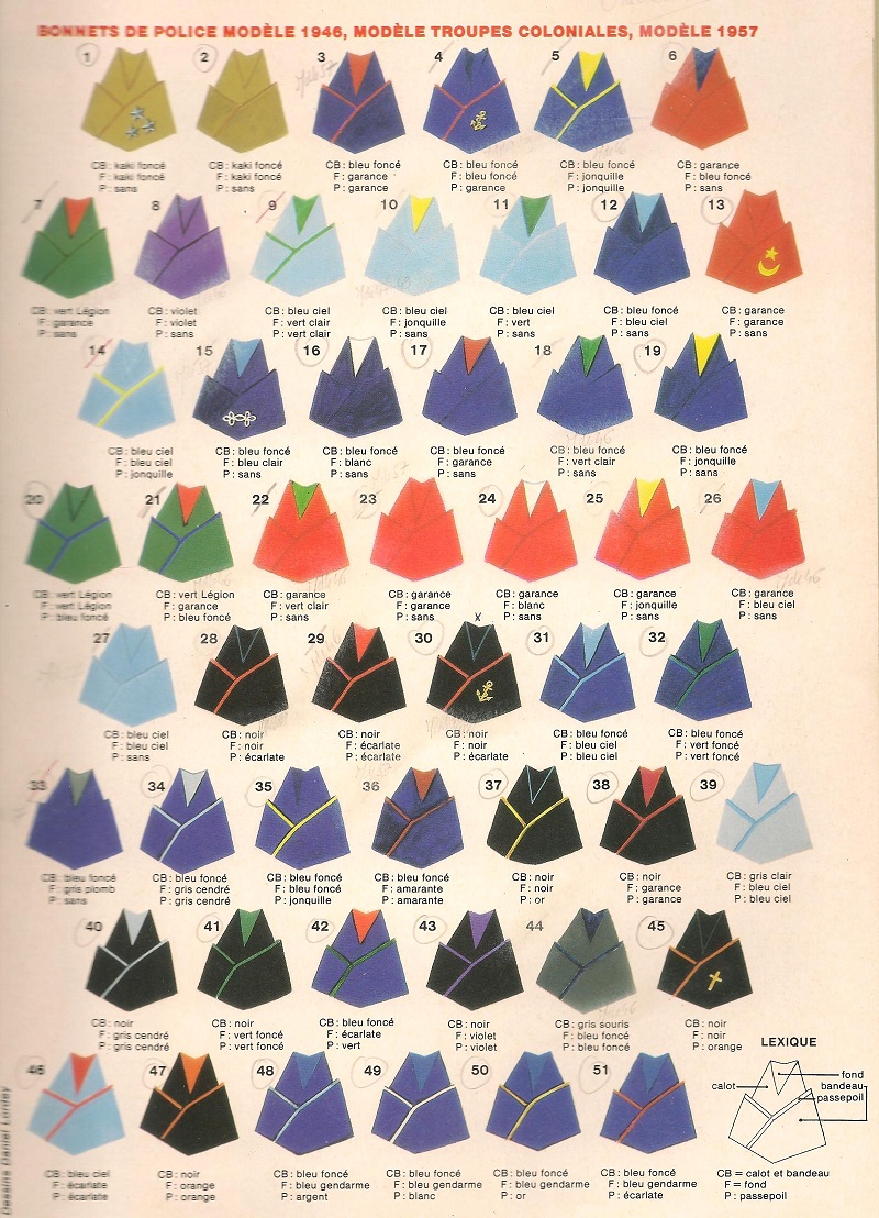 les bonnets de police modele 46 et 57 2zgdkr4