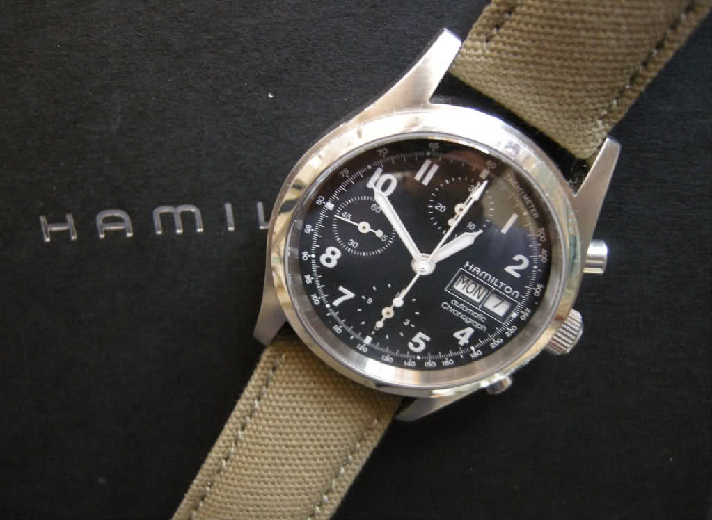 Hamilton khaki auto chrono mais pas de swiss made ???!!! Rus66d