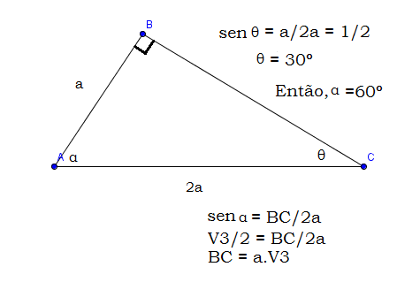 Calcule o comprimento da diagonal maior Vc2o0