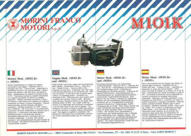 Catálogo Motores Franco Morini 1990 2qlwt41