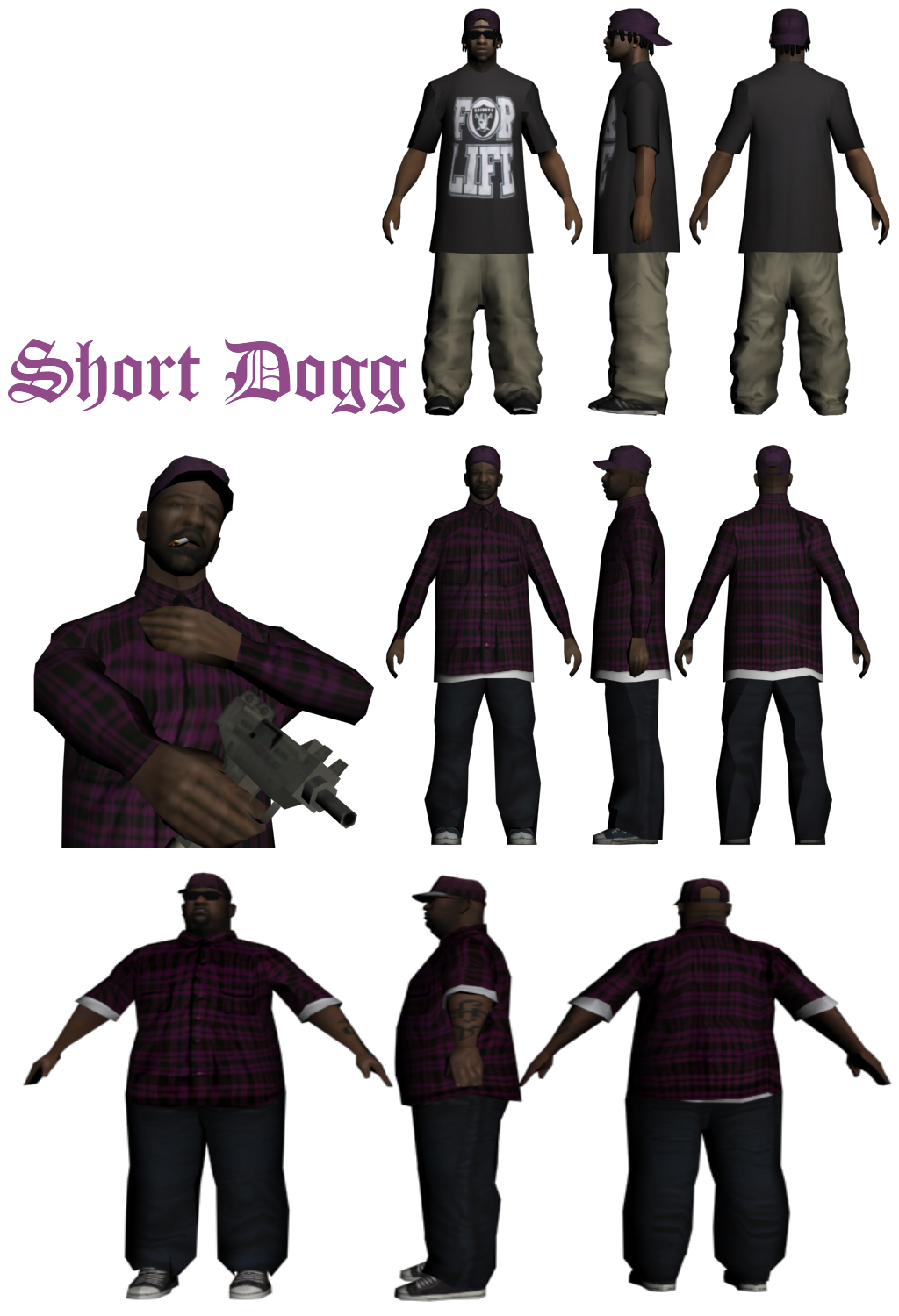 Modpack, afro-americain low poly skins. Dcxv8