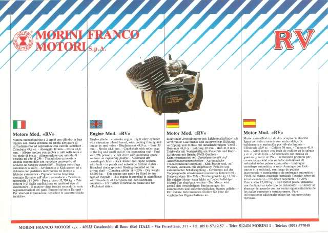 Catálogo Motores Franco Morini 1990 V3zy95