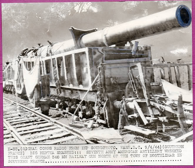Eisenbahn artillerie abteilung 640 Montélimar/Marseille 141qigz
