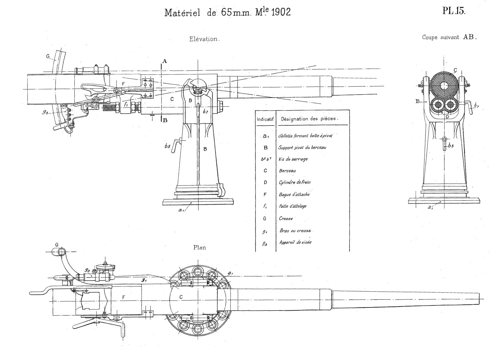 Canon de 65 mm de marine anti-chars 106fyvm