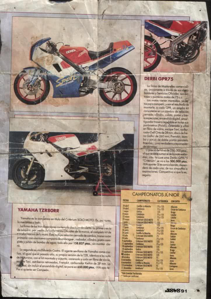 Las Derbi GPR del Criterium 160e6fq