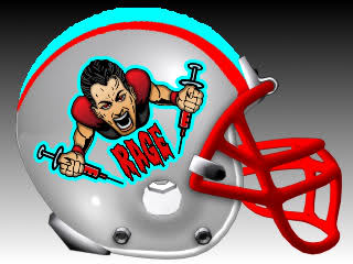 Stripes on a football helmet template 29vgw07