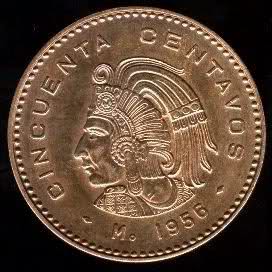 50 Centavos bronce, “Cuauhtémoc o tostón” 2lihtgl