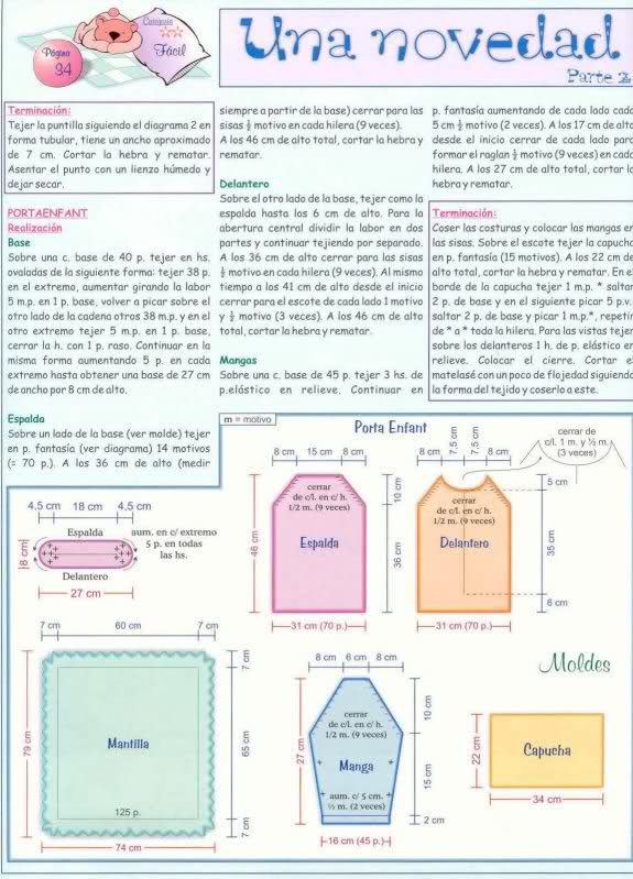 saco - Busco patron para buzo/saco para recien nacido T6cxuf