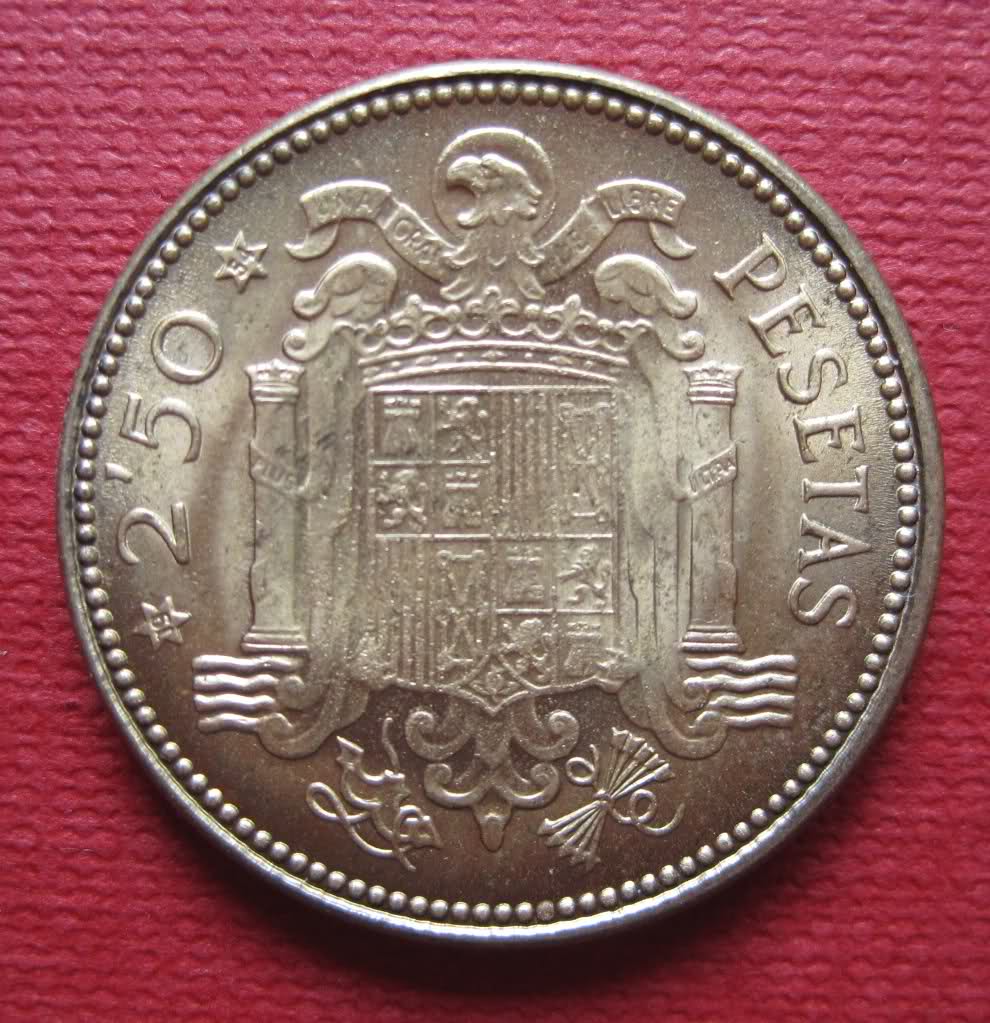 2,5 Pesetas. Estado español, año 1953*54. Dqkun6