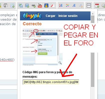 Sustitución de Imageshack por Tinypic para subir fotos.  23t17di