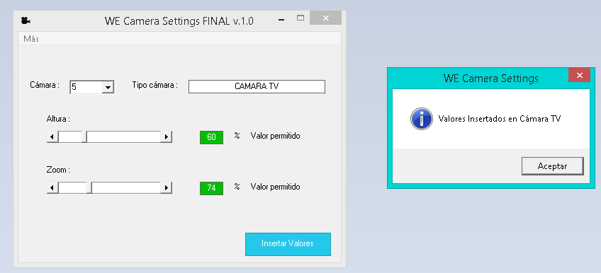 WE Camera Settings FINAL v.1.0 2449xms