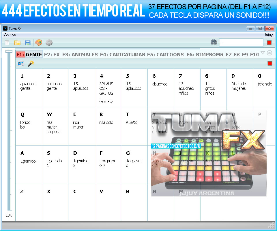 PALETA DE EFECTOS PARA RADIO TUMAFX 2agpa0z