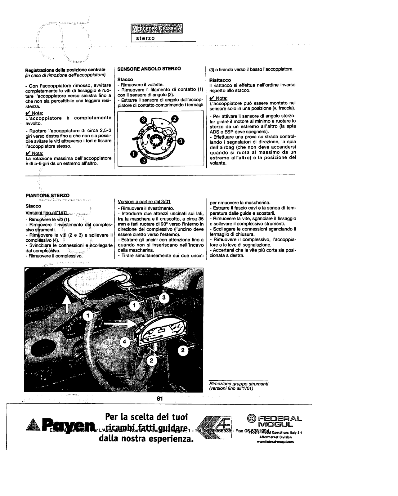 w168 - (W168): Manual técnico - tudo sobre - 1997 a 2004 - italiano 2cgbpf6