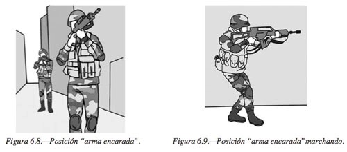 Posiciones de transporte del arma individual 2dlvrx1