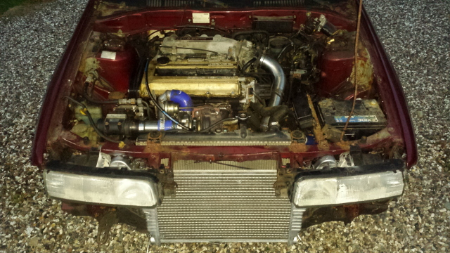 Mazda 626GT Turbo - 29/5 bytte intercooler 2upx0gg