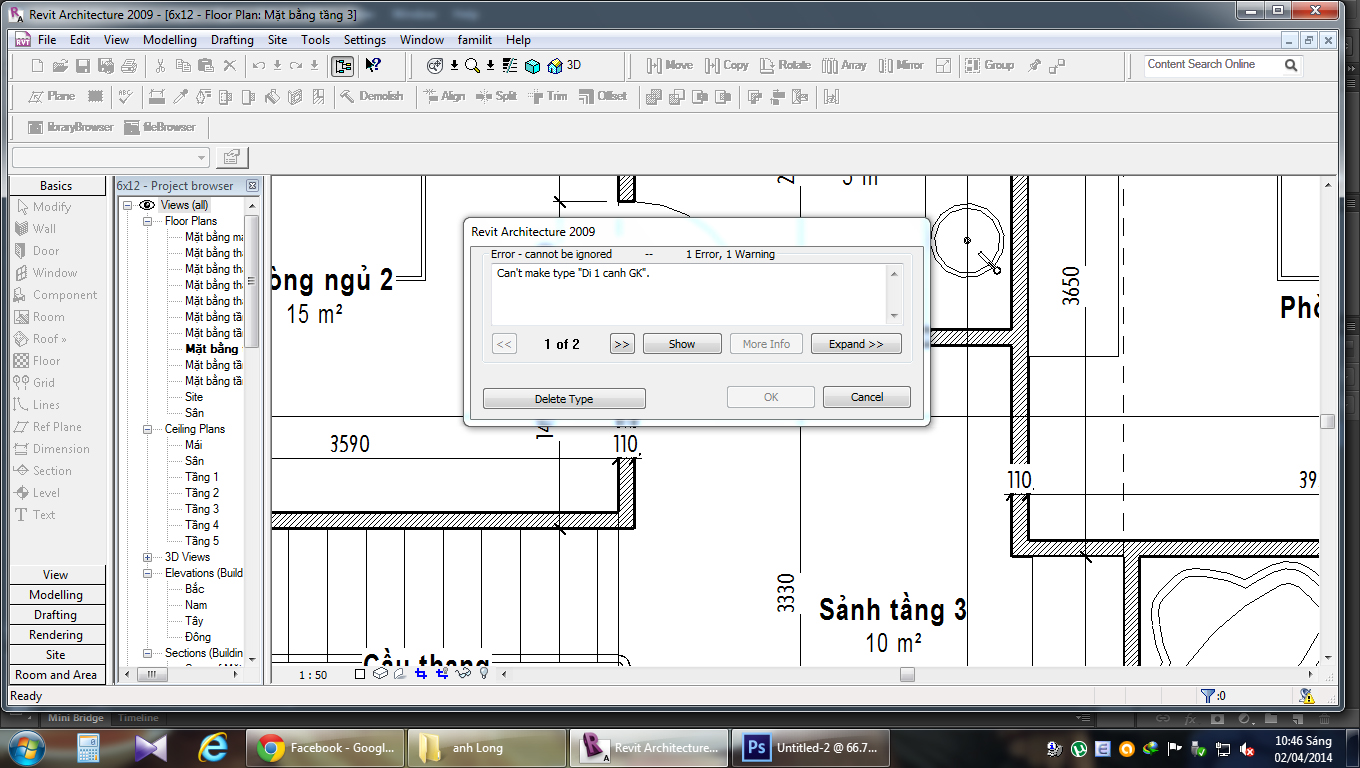 Lỗi Load cửa trong Revit O5vvki