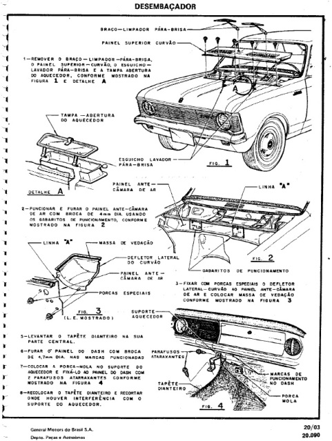 Dúvida em relação ao sistema de ventilação do Opala 1973 2e3y4r7