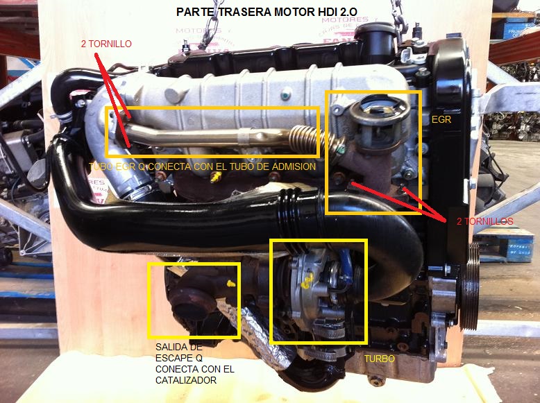 SISTEMA ANTIPOLUCION -  EGR - RECIRCULACION DE GASES DE ESCAPE 2uy1440