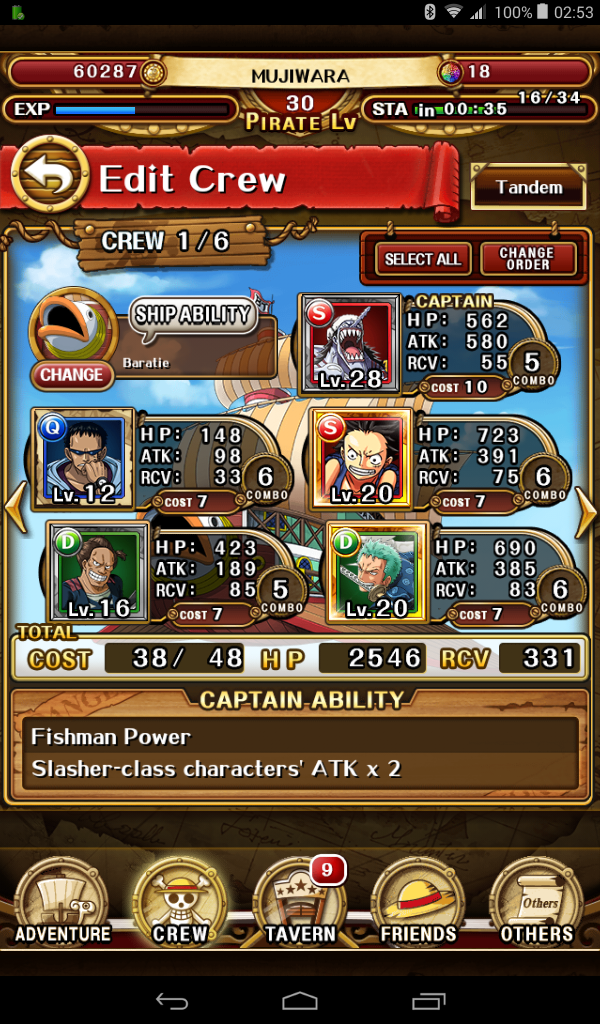 Post your One Piece Treasure Cruise slasher crew here. 2w57kmw