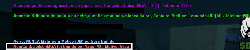 Denúncias contra o admin Yago_MC/Junior_Wazzad Osewhy