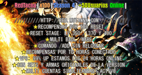 Mu Red Tacna Season 4 - x100 - 30% - Reset Stats - Recompensas por tu reset Rvdifb