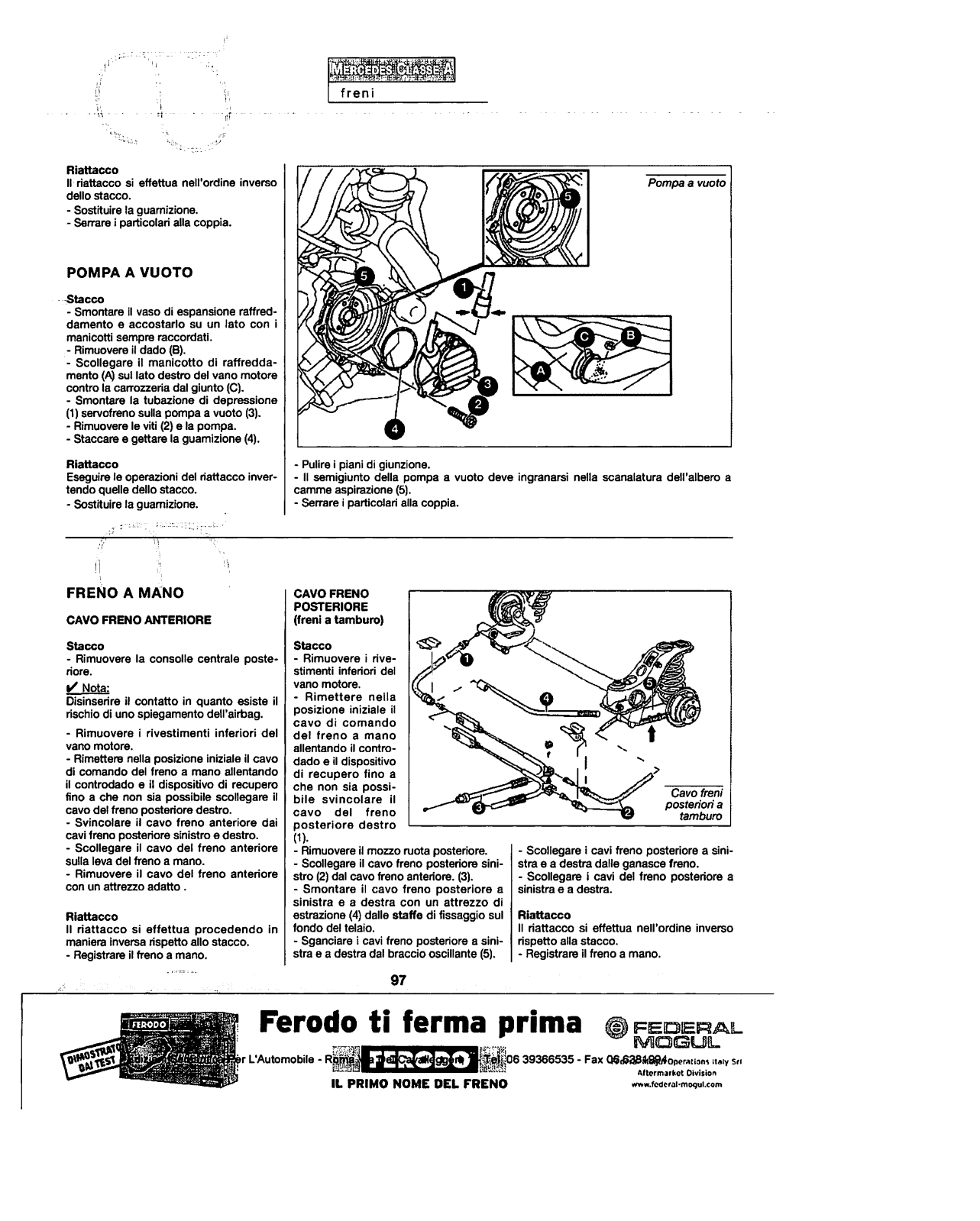 w168 - (W168): Manual técnico - tudo sobre - 1997 a 2004 - italiano 1621cso