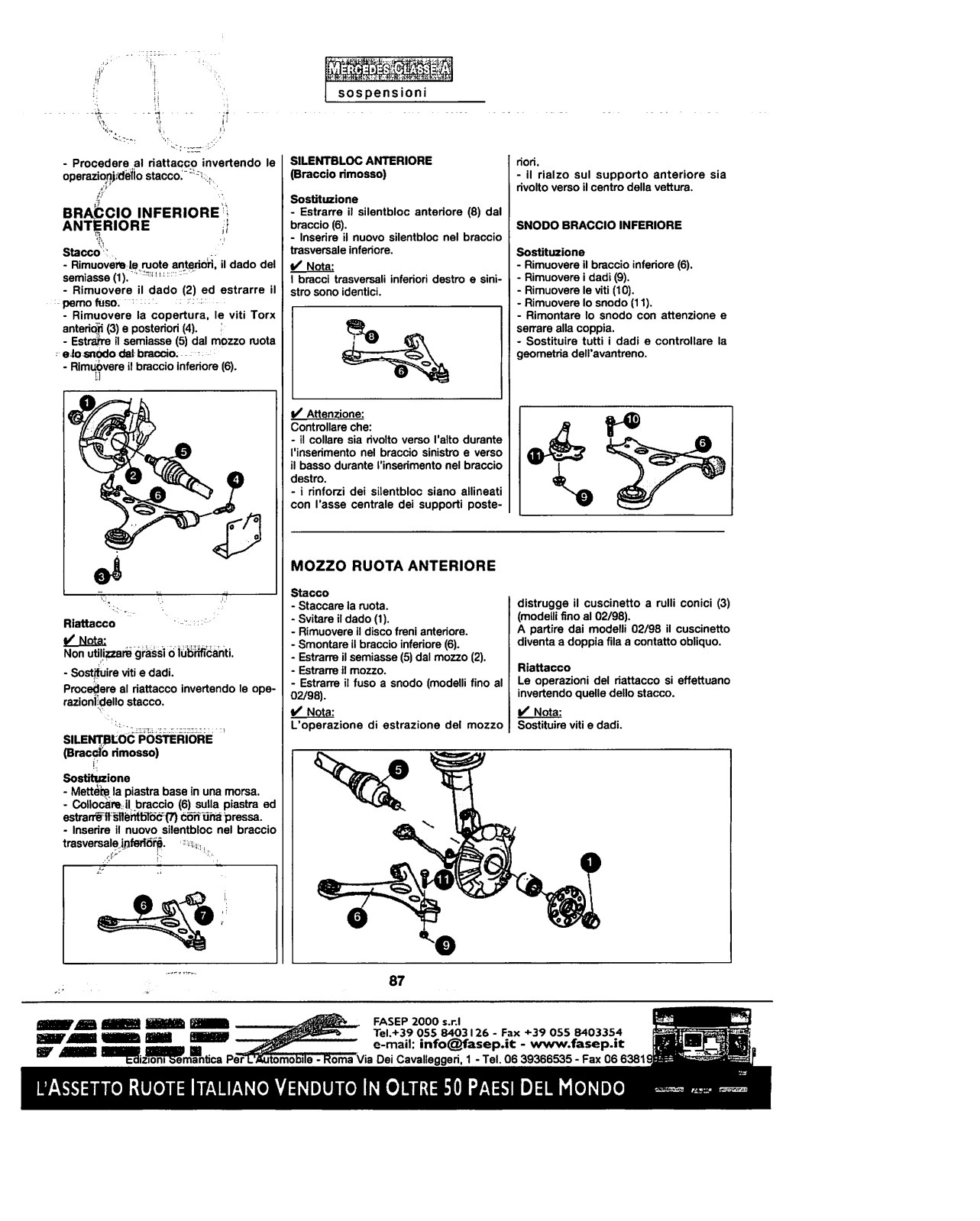 W168 - (W168): Manual técnico - tudo sobre - 1997 a 2004 - italiano 1zzkjzd