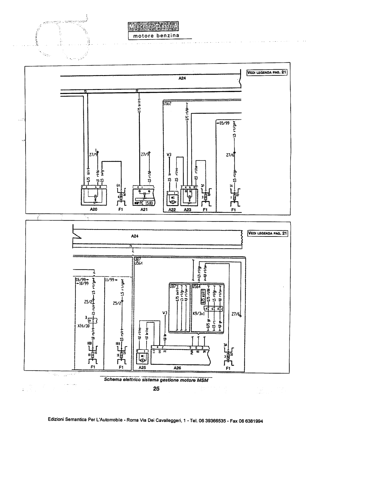 W168 - (W168): Manual técnico - tudo sobre - 1997 a 2004 - italiano 24q49ax