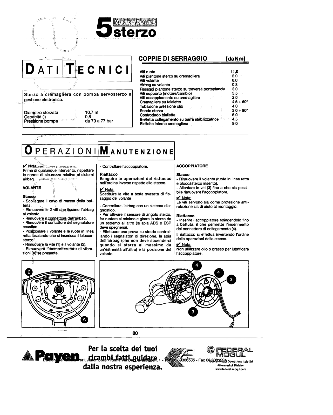 w168 - (W168): Manual técnico - tudo sobre - 1997 a 2004 - italiano 2la81h1