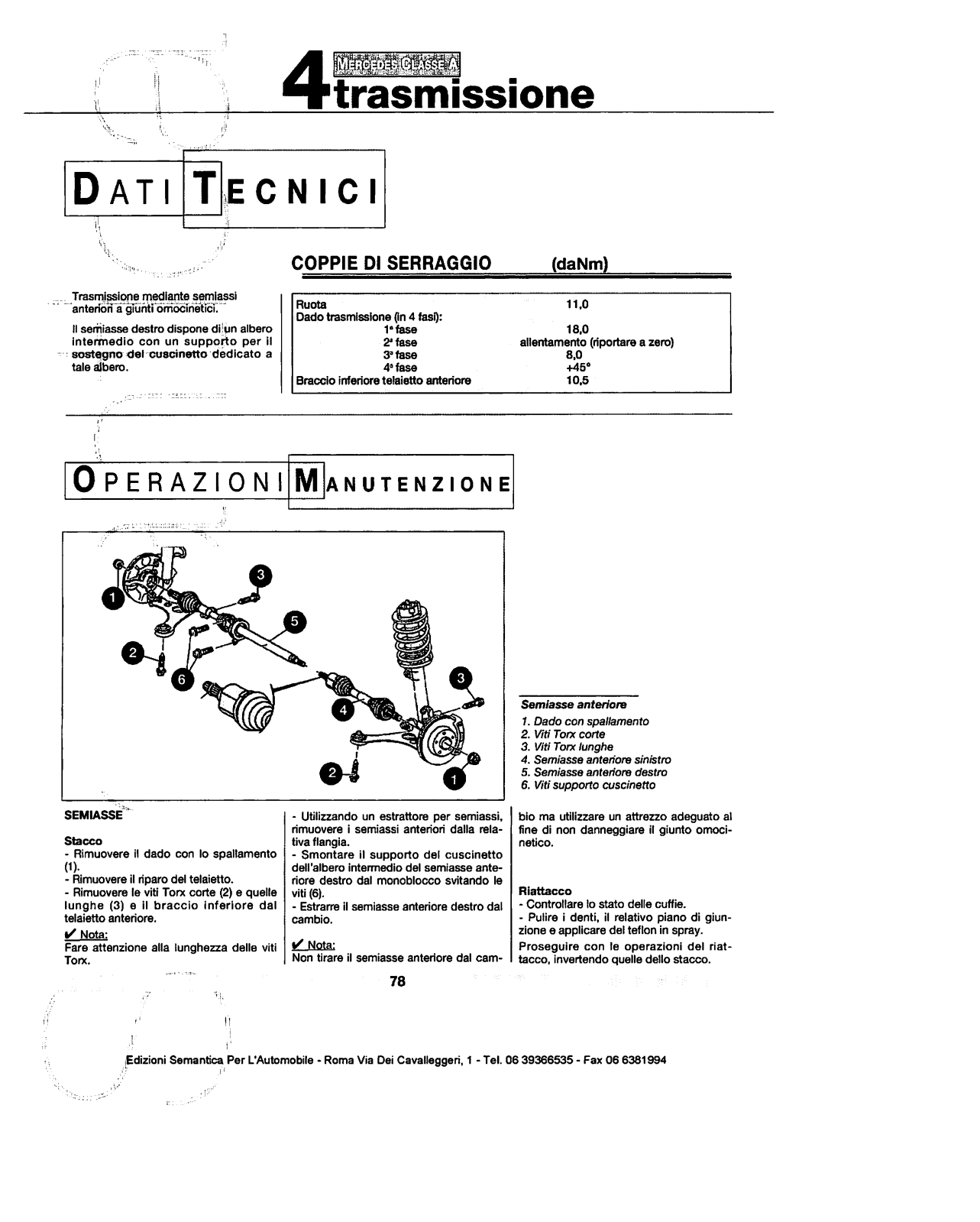 w168 - (W168): Manual técnico - tudo sobre - 1997 a 2004 - italiano 5d0zgx