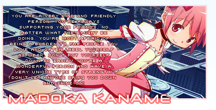 ¿ Que personaje de Mahou Shojo Madoka Magica eres ? Rvhoiv