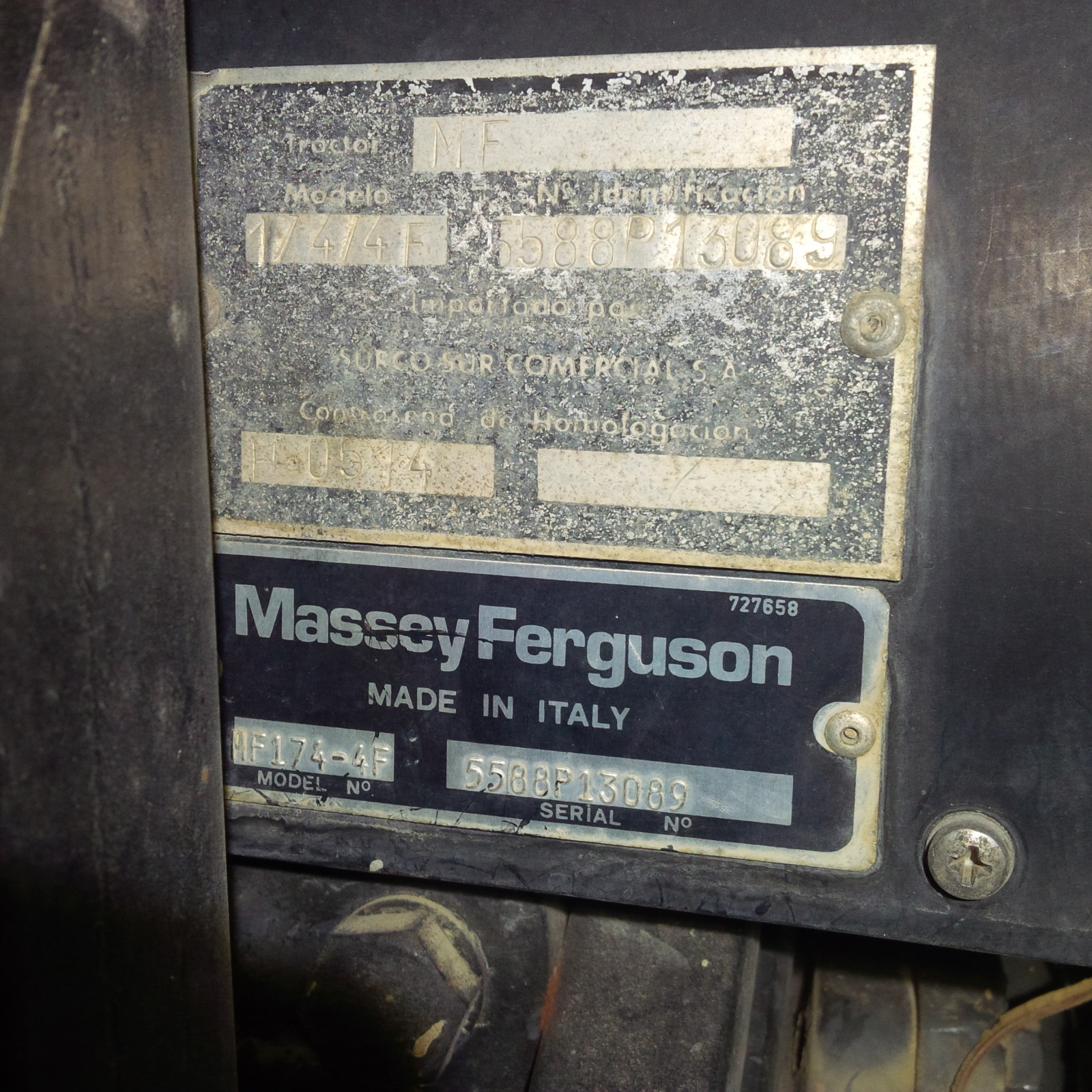 Ficha Técnica Massey Ferguson 174-4F (Buscando) + Nueva matriculación 24vmsg0