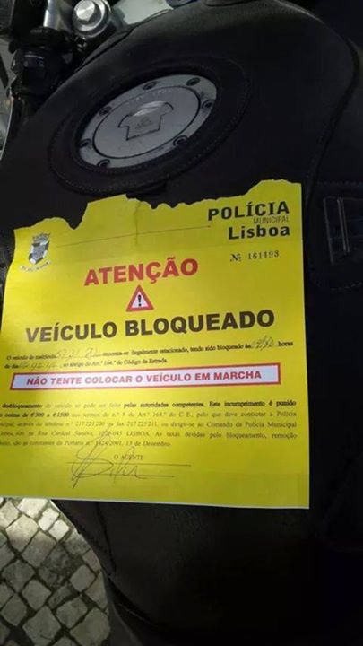 Multa + Bloqueio de motociclos em Lisboa:: chegámos ao ridículo 2hdxjxu