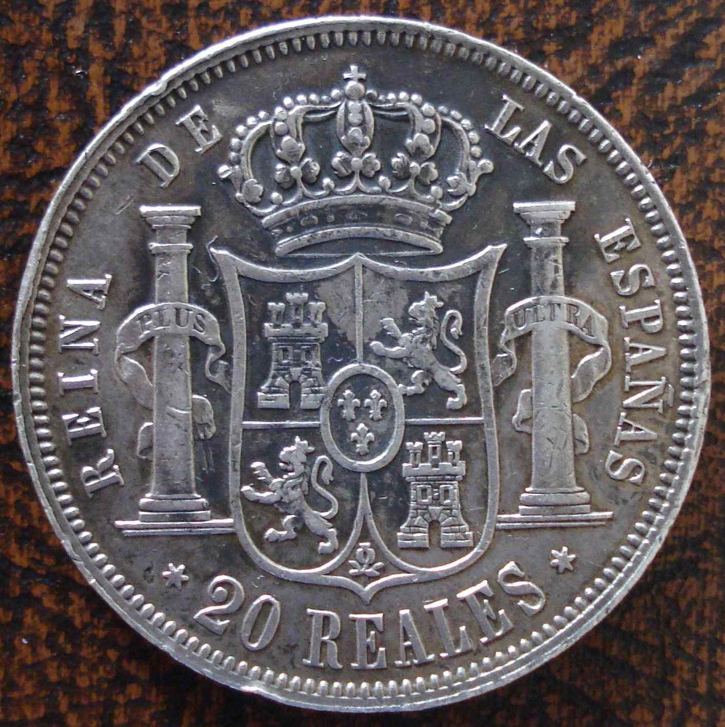 20 REALES 1855, ISABEL II 2llklt0