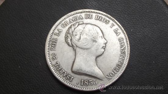 20 reales 1855 Isabel II - Madrid 30jtj79