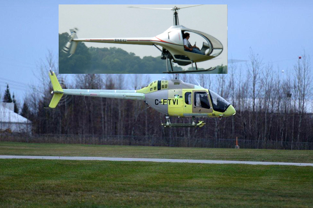 El primer vuelo del helicóptero Bell 505 Synpd2