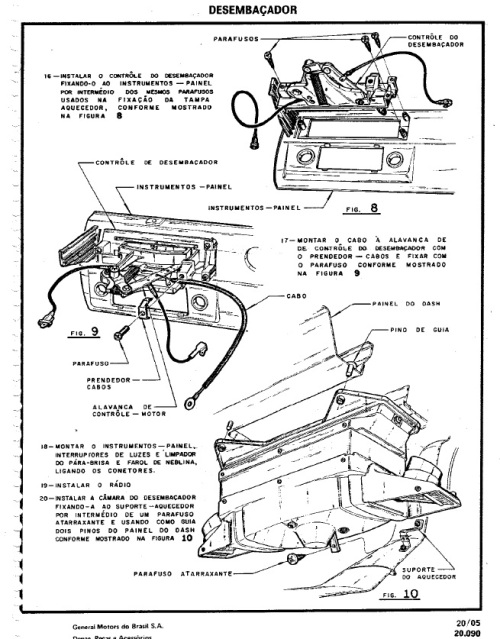 Dúvida em relação ao sistema de ventilação do Opala 1973 11wgfip