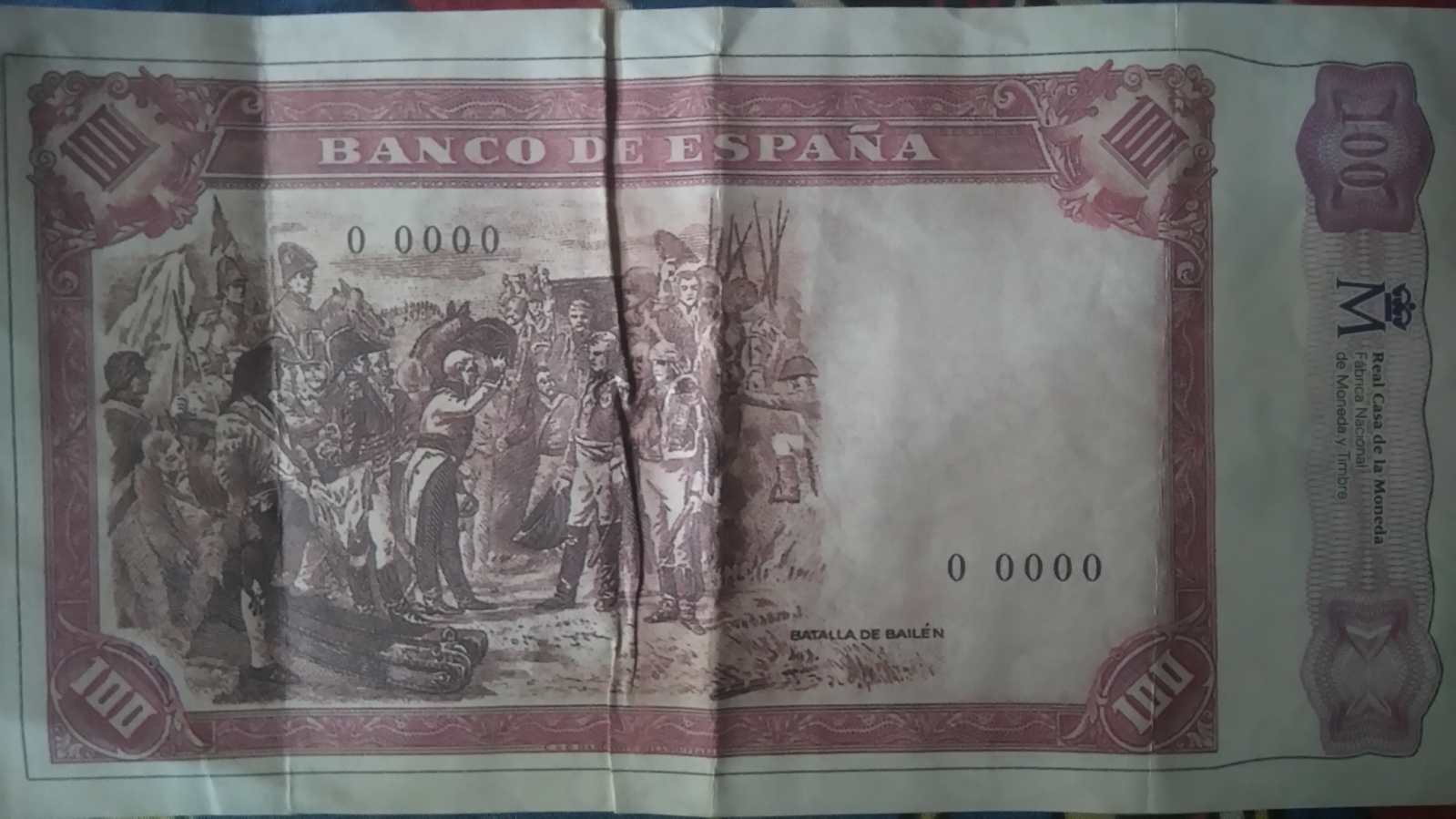 Billete de 100 pesetas del 18 de julio de 1937 121q5bl