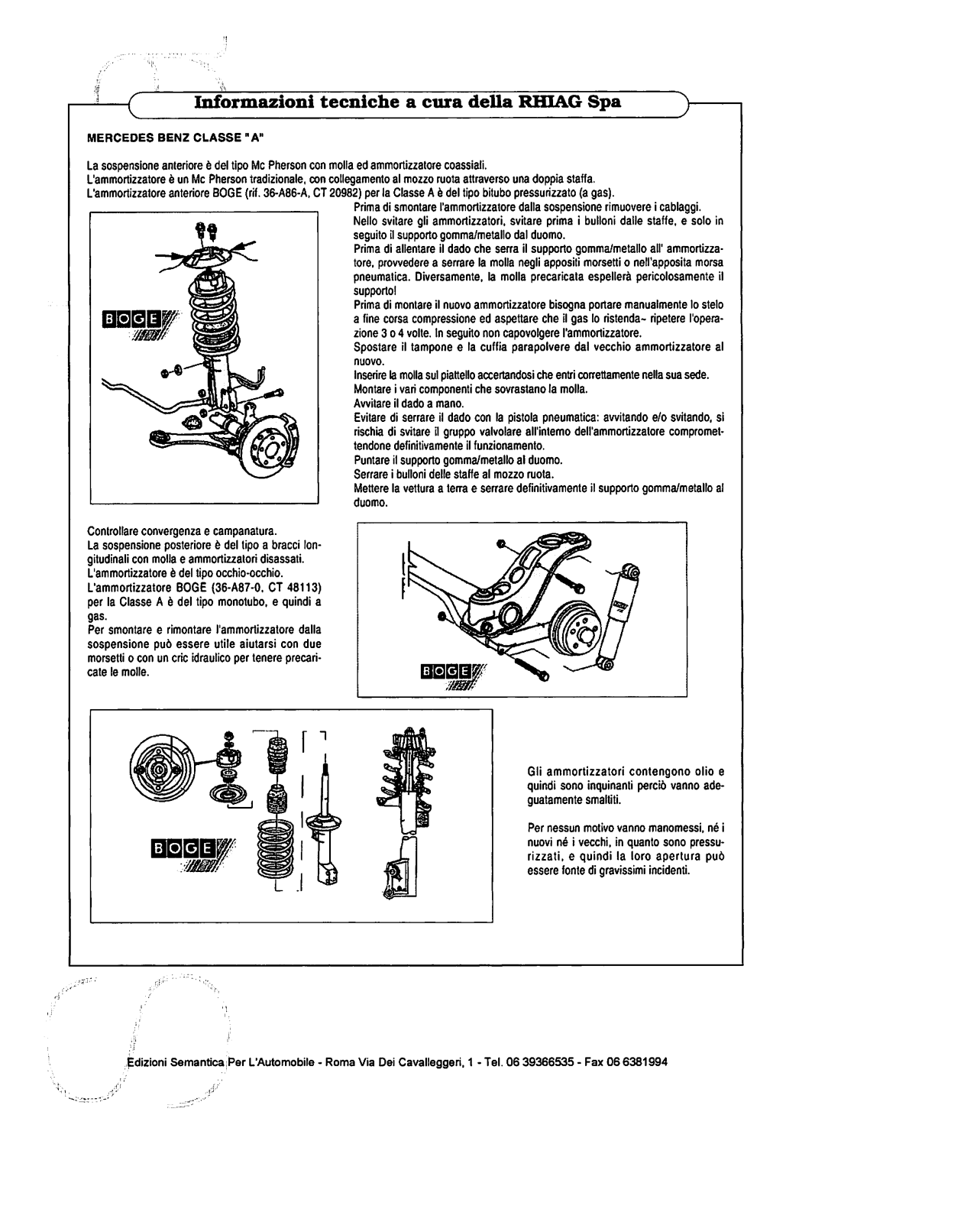 w168 - (W168): Manual técnico - tudo sobre - 1997 a 2004 - italiano 14vh55u