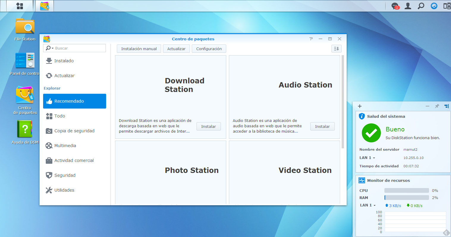 Nas Synology a medida. 289wt8n