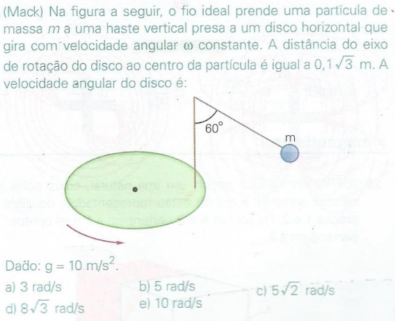 (Mack) Na figura a seguir, o fio ideal prende 2lvftvn