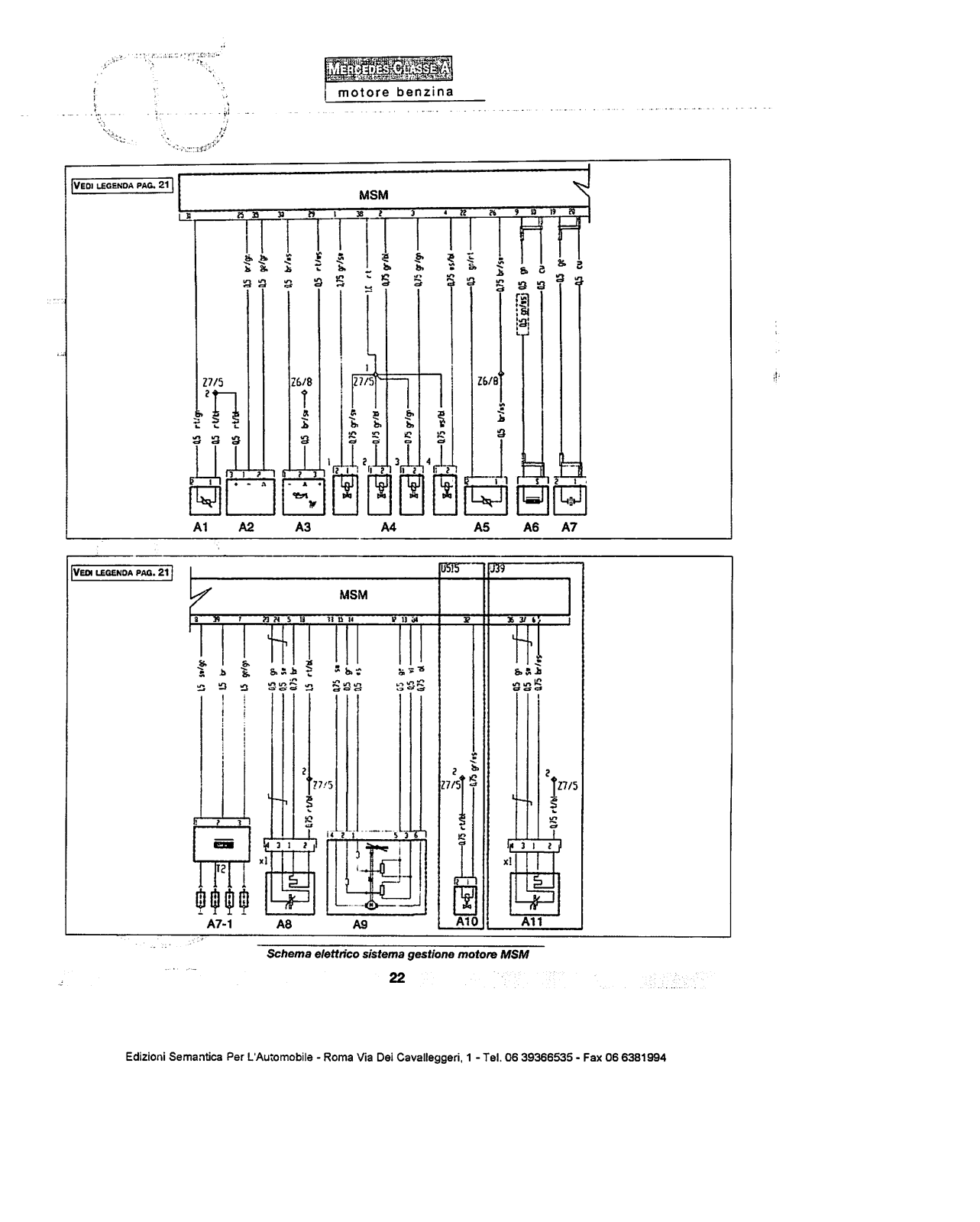 (W168): Manual técnico - tudo sobre - 1997 a 2004 - italiano 301n7f6